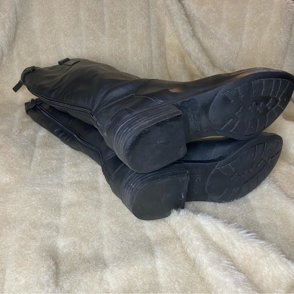 SAM Edelman Blk Leather Boots - Picture 7 of 14